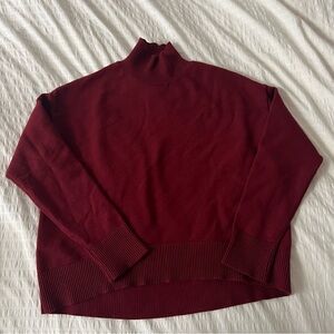 Oak + Fort Mockneck Oversized Sweater